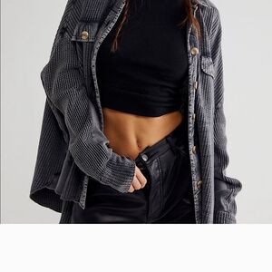 Free People Grey Shirt/Jacket